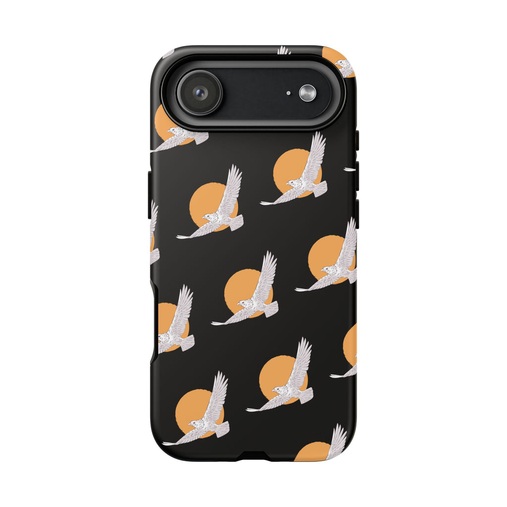 Phone Case — White Crane Sunset Pattern