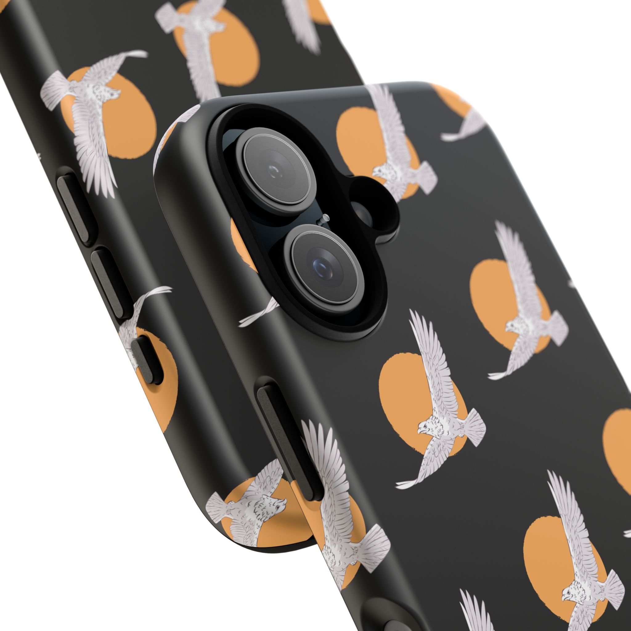 Phone Case — White Crane Sunset Pattern
